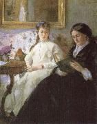 Berthe Morisot The mother and sister of the Artist France oil painting artist